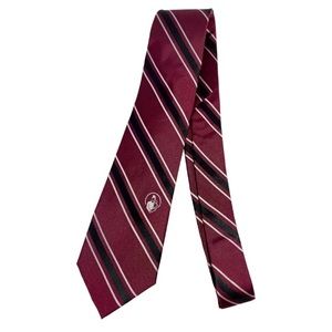 Shriner/Noble/Shrine Necktie Burgundy with Black and White Stripes NWOT Tie